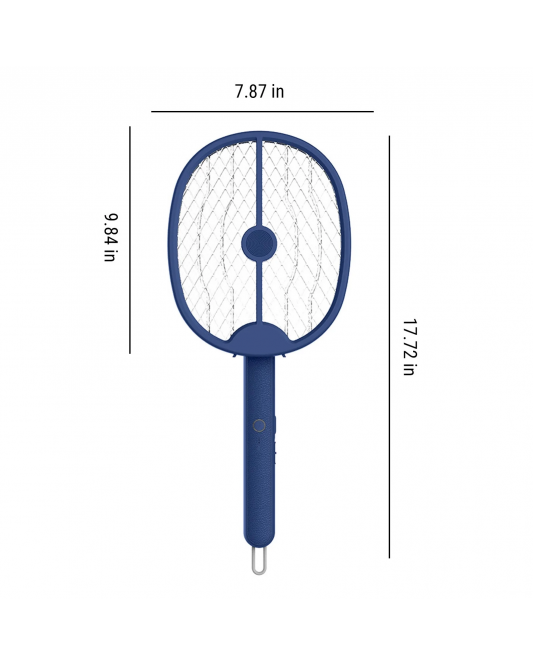 Electric Fly Swatter, Foldable Bug Zapper Racket, Hanging Bug Zapper, Rechargeable Bug Zapper Racket