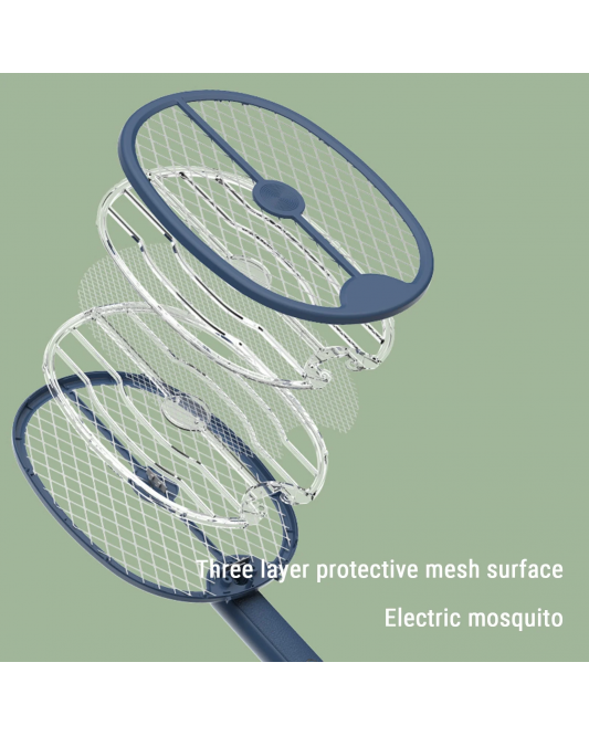 Electric Fly Swatter, Foldable Bug Zapper Racket, Hanging Bug Zapper, Rechargeable Bug Zapper Racket