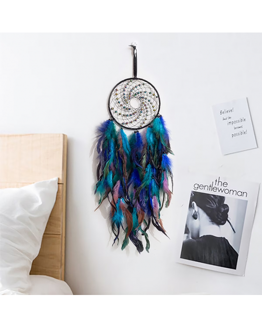 1pcs Windmill Dream Catchers Handmade Dream Catcher with Natural Feather Hanging Decorations 1pcs Windmill Dream Catchers Handmade Dream Catcher with Natural Feather Hanging Decorations
