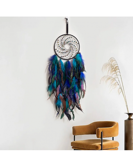 1pcs Windmill Dream Catchers Handmade Dream Catcher with Natural Feather Hanging Decorations 1pcs Windmill Dream Catchers Handmade Dream Catcher with Natural Feather Hanging Decorations