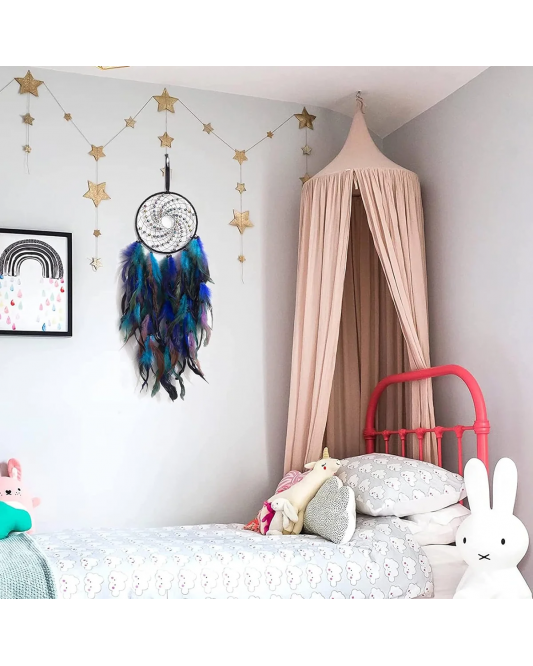 1pcs Windmill Dream Catchers Handmade Dream Catcher with Natural Feather Hanging Decorations 1pcs Windmill Dream Catchers Handmade Dream Catcher with Natural Feather Hanging Decorations