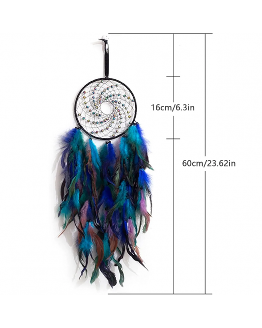 1pcs Windmill Dream Catchers Handmade Dream Catcher with Natural Feather Hanging Decorations 1pcs Windmill Dream Catchers Handmade Dream Catcher with Natural Feather Hanging Decorations