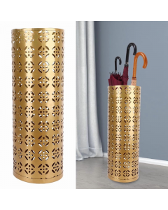 Umbrella Rack for Home Use Storage Freestanding Round Gold