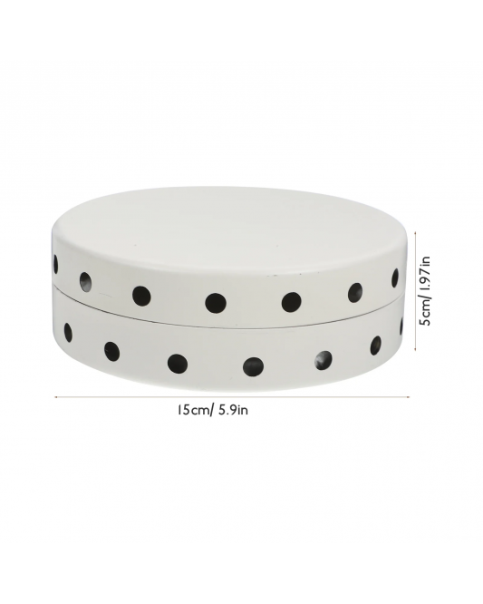 Stainless Steel Mosquito Coil Box Lidded Mosquito Coil Burning Case with Filter Cotton