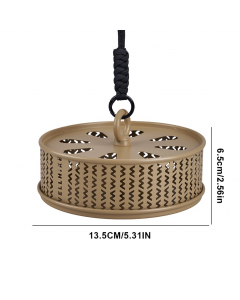 Hollow Mosquitoes Coil Tray with Cover Portable Mosquito Repellent Box Metal Repellent Incense Coi