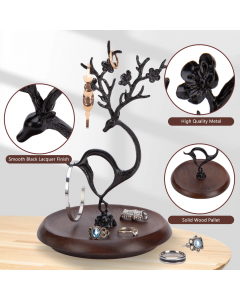 Antlers Jewelry Display Stand,Tree Tower Rack Hanging Organizer for Ring Earrings Necklace Bracelet